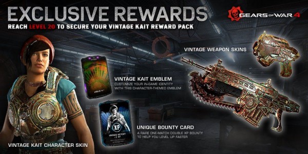 جوایز شرکت در نسخه آزمایشی بازی Gears of War 4 مشخص شد