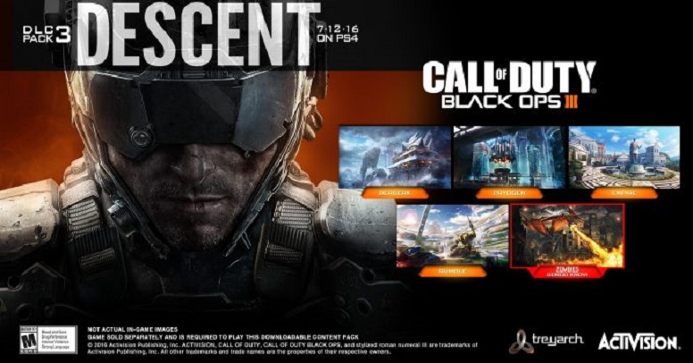 بسته الحاقی Descent بازی COD: Black Ops 3 منتشر شد
