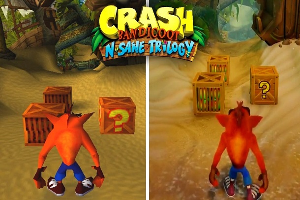 تماشا کنید: مقایسه گرافیکی Crash Bandicoot بر روی پلی‌استیشن 4 با پلی‌استیشن 1