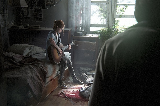 جدید‌ترین طرح هنری بازی The Last of Us Part 2 جوئل و یک گرگ را نشان می‌دهد