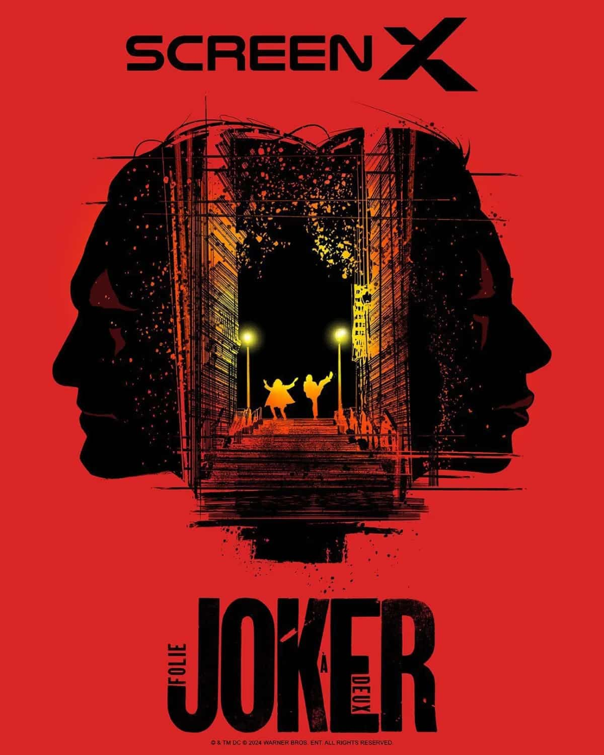 پوستر جدید فیلم Joker 2 عمق جنون و آشوب جوکر و هارلی کوئین را به تصویر می‌کشد