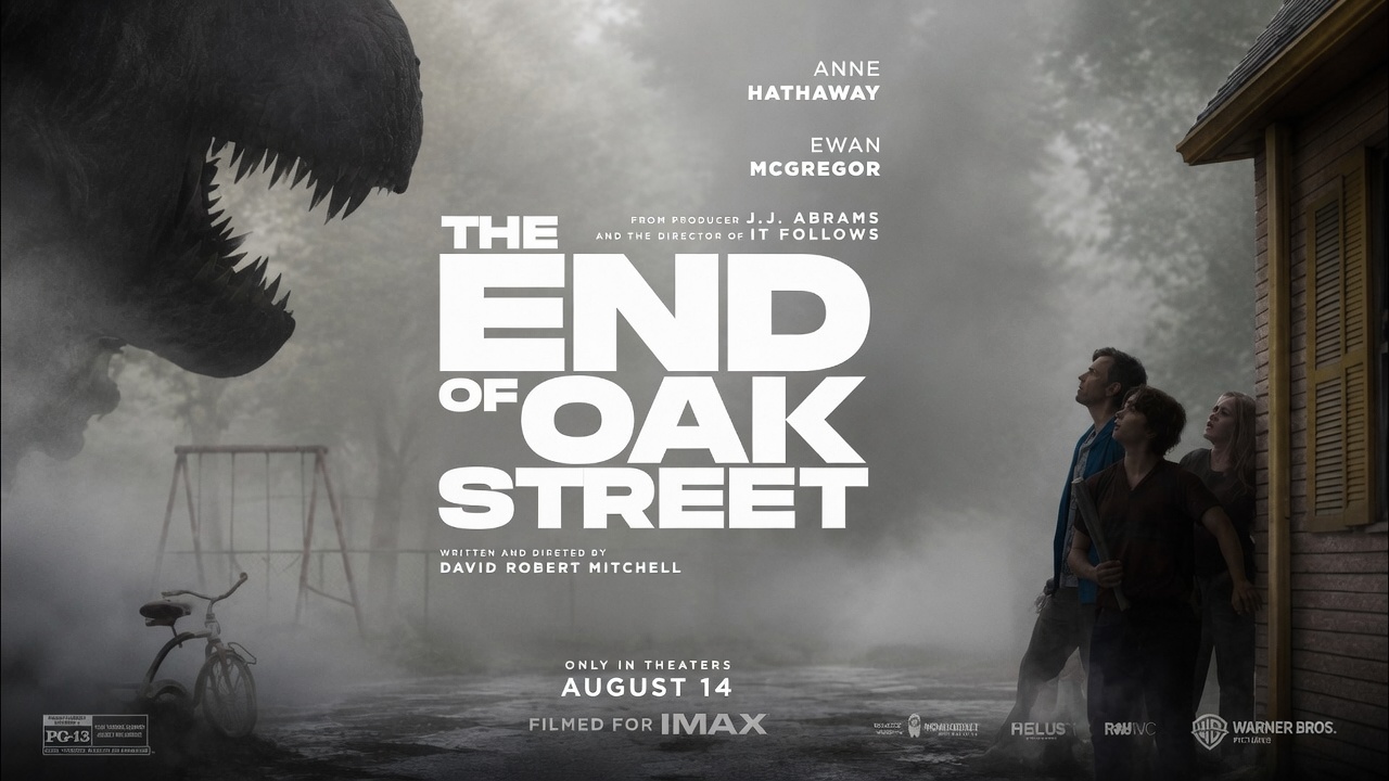 پوستر جدید فیلم The End of Oak Street منتشر شد؛ بقا در دنیای دایناسورها